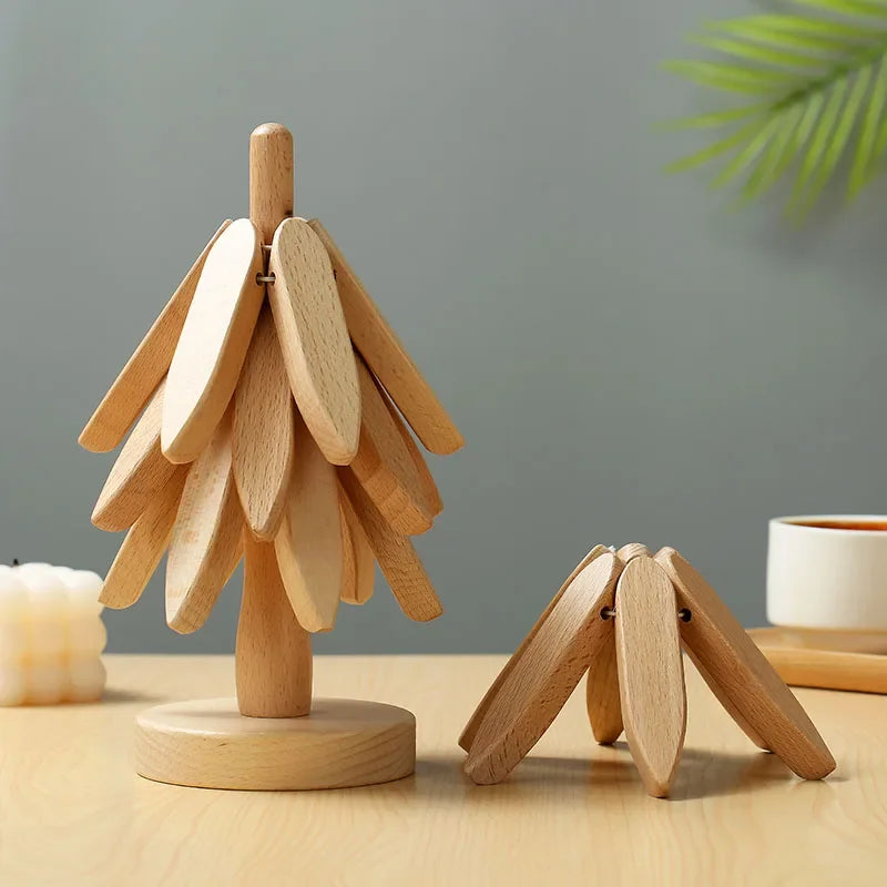 Árbol Porta Tazas de Madera Profesional