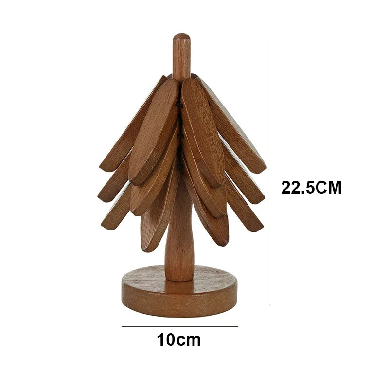 Árbol Porta Tazas de Madera Profesional