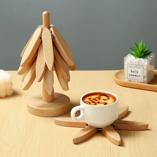 Árbol Porta Tazas de Madera Profesional